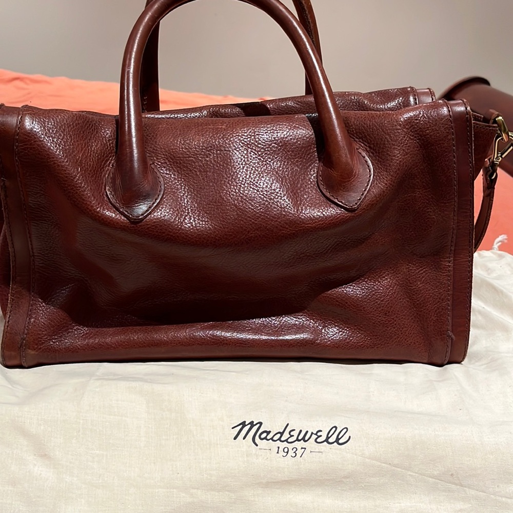 Madewell shoulder bag with top zip